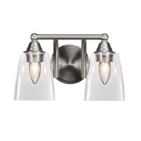 Paramount 2 Light Bath Bar In Brushed Nickel Finish With 4.5