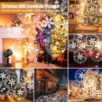 Christmas Projector Lights Outdoor, Outdoor Christmas Decorations, Snow Holiday Projector Lights, Waterproof Led Snowflake Lights, Xmas Decoration For House, Yard, Wall, Outdoors And Indoors