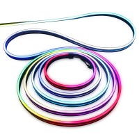 Aclorol 16.4Ft Neon Rope Lights 12V Addressable Neon Sign Flexible Led Strip Lights Ws2811 Rgb Dream Color Rainbow For Diy Love Girl Planet Cloud Sign Bedroom Indoor Outdoor Wall Party Bars Decor