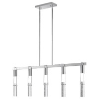 Harmony 5 Lights Chandelier Integrated Led, Dimmable, Chrome(D0102Hgen3Y)