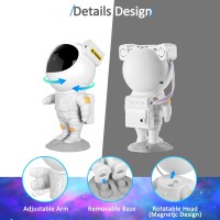 Astronaut Star Projector Night Light - Space Projector Galaxy Starry Nebula Ceiling Projection Lamp With Timer, Remote And 360