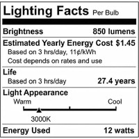 Satco S12246 Ar111 Led Reflector Light Bulb, 12W, 12-Degree Beam