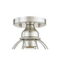 Wisbeam Semi Flush Mount Ceiling Light Fixture, E26 Medium Base Max 60W, Metal Housing, Etl Rated, Bulbs Not Included, 1-Pack