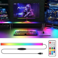 Willed Rgb Under Monitor Light Bar Gaming Lights For Gaming Setup Rgb Desk Led With Remote Controller 5V Usb Led Light Bar K