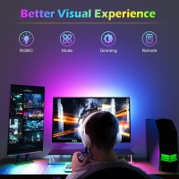 Willed Rgb Under Monitor Light Bar Gaming Lights For Gaming Setup Rgb Desk Led With Remote Controller 5V Usb Led Light Bar K