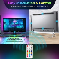 Willed Rgb Under Monitor Light Bar Gaming Lights For Gaming Setup Rgb Desk Led With Remote Controller 5V Usb Led Light Bar K