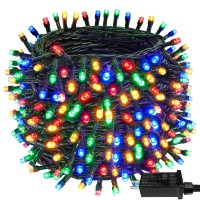 Kaq-115Ft 300Led Multicolor Christmas Lights Indoor/Outdoor, Green Wire Easter Decorations Waterproof With 8 Modes, Color Changing Plug In String Lights For Party Wedding Decoration (Multicolor)