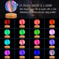 Vgazer Levitating Moon Lamp 59 Inch 16 Colors Galaxy Moon Lamp 3D Moon Led Light With Remote Control For Unique Gifts Room Deco