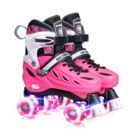 Roller Skates for girls and Kids 4 Sizes Adjustable Roller Skates with Light up Wheels and Shining Upper Design nbspWill you still worried about what birthday gift to give your child For cultivate childrens independent practical ability but there is no wa