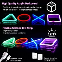 Neon Light Signs Led Neon Art Decorativegeometry