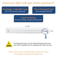 36W H Shaped UV Bulb for Wall Mount Sticky Fly Trap Lamp FT1E36 Replace the UV Bulb every 12 to 1 year for most effective results UV Bulb Dimensions 1618L x 134W x 1516D Marking on Bulb PL 36W BL 3 Months USA Warranty The light bulb is consumable If it fa