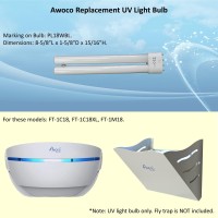 18W H Shaped UV Bulb for Wall Mount Sticky Fly Trap Lamp FT1C18 and FT1M18 Replace the UV Bulb every 12 to 1 year for most effective results UV Bulb Dimensions 858L x 158W x 1516D Marking on Bulb PL 18W BL 3 Months USA Warranty The light bulb is consumabl