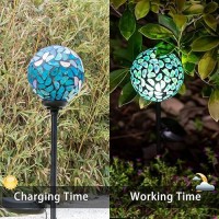 Vcuteka Solar Lights Outdoor Decorative Mosaic Solar Garden Light Waterpoof Led Pathway Stake Light For Landscape Lawn Patio Y