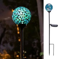 Vcuteka Solar Lights Outdoor Decorative Mosaic Solar Garden Light Waterpoof Led Pathway Stake Light For Landscape Lawn Patio Y