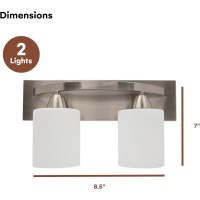 Dorence Bathroom Vanity Light Fxiture | Interior Bathroom Lighting Bar With Modern Milk Glass Shade | Bathroom Lights Over Mirror | Matte Black, 3 Lights, E26 100W Led, Bulbs Not Included