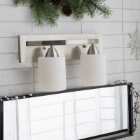 Dorence Bathroom Vanity Light Fxiture | Interior Bathroom Lighting Bar With Modern Milk Glass Shade | Bathroom Lights Over Mirror | Matte Black, 3 Lights, E26 100W Led, Bulbs Not Included