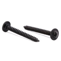 8 X 1-12 Wood Screw 100Pcs Alloy Steel Standard Thread Truss Head Fast Self Tapping Black Oxide By Sg Tzh