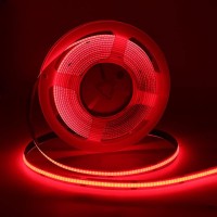 Xunata Flexible Cob Led Strip Lights, 5M/16.4Ft Bendable Cob Without Dot Led Rope Lights Dc 5V 320 Leds/M Red Non-Waterproof Usb Tape Lights For Home, Stage, Kitchen, Cabinet Lighting Decoration