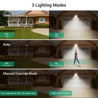 Edishine 65W Led Security Lights Motion Sensor Outdoor Light, 6670Lm Dusk To Dawn Flood Light, 3 Modes, 5000K, Ip65 Waterproof, Exterior Flood Light For Garage, Yard