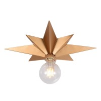 16 Inch Flush Mount Ceiling Light Gold Star Light Fixture Farmhouse Star Ceiling Light Vintage Flush Lighting Ceiling For Hal