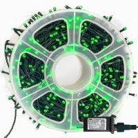 Funpeny 164Ft 500 Led St. Patrick'S Day String Lights, 8 Modes Waterproof Plug In Green Wire Led Fairy Light For Indoor Outdoor Christmas Party Wedding Garden Home Decoration (Green)