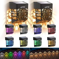 Loftek Solar Deck Lights 8 Pack Solar Fence Lights With 2 Mode Rgbwarm White Auto Onoff Color Glow Solar Outdoor Lights Le