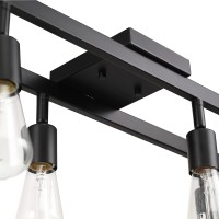 Globe Electric 59811 Weston 6-Light Track Lighting, Matte Black