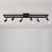 Globe Electric 59811 Weston 6-Light Track Lighting, Matte Black