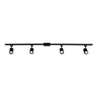 Globe Electric 59738 Tribeca 4Light 56 Track Lighting Kit Matte Black Bulb Not Included