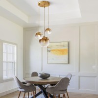 Kco Lighting Gold Cluster Pendant Light 3 Light Cluster Pendant Lighting Large Glass Pendant Lights Kitchen Island Bubble Globe