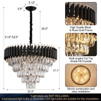 Axilixi Crystal Chandelier Contemporary 24 Modern Living Room Chandelier K9 Crystal Ceiling Lights Fixtures Round 5 Tiers P