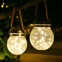 Frdvegd Hanging Solar Lights,2 Pack Garden Decor Waterproof Solar Lantern Outdoor With 30 Warm Led, Auto On/Off Hanging Solar Garden Lights Decorative Lantern For Patio Yard Lawn Tree