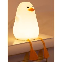 Ammonite Nursery Night Light Cute Silicone Duck Lamp For Kids Soft Silicone Kids Nursery Nightlight Usb Led Touch Lamp Kids Be