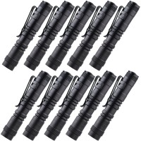 Beieverluck 10 Pack Small Mini Led Flashlight Handheld Pen Light Flashlight Tactical Pocket Torch Penlight With Clip Led Pen Flashlight For Camping Outdoor Emergency Inspection