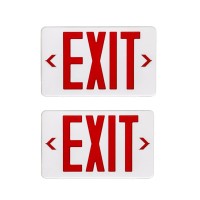 Cm Mzy Exit Sign With Emergency Lights Led Exit Sign Light With Battery Backup Red Letter Commercial Emergency Exit Sign Lights