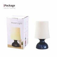 Riverlux Bedside Lamp, Nursery Night Light For Babies Breastfeeding And Sleep Aid, Touch Control Table Lamp For Bedroom, Blue And White Lamp, Cordless Table Lamp