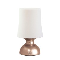 Riverlux Led Gold And White Lamp,Battery Powered Night Light, Cordless Night Light, 100% Electrical Safety At Home, Minimalist Table Lamp, Decorative Gold Lamp