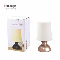 Riverlux Led Gold And White Lamp,Battery Powered Night Light, Cordless Night Light, 100% Electrical Safety At Home, Minimalist Table Lamp, Decorative Gold Lamp