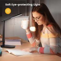 Lastar Desk Lamp Dimmable Eyeprotecting Table Lamps With Night Light Usb Charging Port 4 Color Temperature Modes 5 Brightne