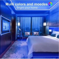 Supernight 600 Leds Blue Strip Light, 16.4Ft Waterproof Flexible Rope Lights, 12V Blue Tape Lights For Bedroom, Mirror, Kitchen, Boat, Party, Holiday Decoration