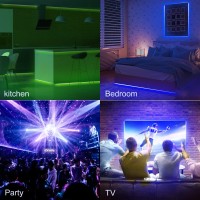 Supernight 600 Leds Blue Strip Light, 16.4Ft Waterproof Flexible Rope Lights, 12V Blue Tape Lights For Bedroom, Mirror, Kitchen, Boat, Party, Holiday Decoration