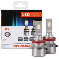 The Sylvania H9 powersport headlight bulbs for offroad use and fog lights for on road use lets you update your vehicles lights with the clarity and performance that LED lighting technology brings Engineered to provide a premium 6000K coolwhite light as we