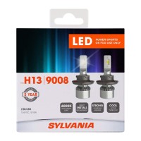 The Sylvania H13 powersport headlight bulbs for offroad use and fog lights for on road use lets you update your vehicles lights with the clarity and performance that LED lighting technology brings Engineered to provide a premium 6000K coolwhite light as w