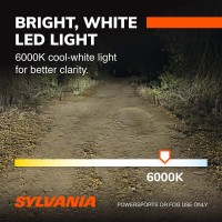 The Sylvania H13 powersport headlight bulbs for offroad use and fog lights for on road use lets you update your vehicles lights with the clarity and performance that LED lighting technology brings Engineered to provide a premium 6000K coolwhite light as w