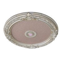 Rose Gold Round Chandelier Ceiling Medallion 36In