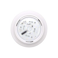 Lit-Path Led Flush Mount Ceiling Lighting Fixture, 9 Inch Dimmable 15.5W, 1050 Lumen, Aluminum Housing Plus Pc Cover, Etl And Damp Location Rated, 1-Pack, White Finish-5000K