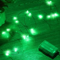 Ariceleo Mini St Patricks Day Fairy Lights Battery Operate 1 Pack Copper Wire 3Aaa Battery Powered Led Starry Fairy String L