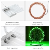 Ariceleo Mini St Patricks Day Fairy Lights Battery Operate 1 Pack Copper Wire 3Aaa Battery Powered Led Starry Fairy String L