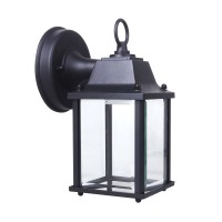 Lit-Path Outdoor Led Wall Lantern, Wall Sconce As Porch Lighting Fixture, 5000K Daylight White, 9.5W, 800 Lumen, Aluminum Housing Plus Glass, Outdoor Rated, 1-Pack