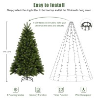 Salcar Christmas Tree Lights, Easy To Install String Lights With 8 Modes, Ul Certified Ultra-Bright Christmas Lights For 7Ft - 12Ft Tree